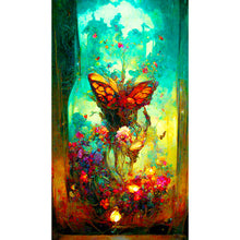 Load image into Gallery viewer, Diamond Painting - Full Round - butterfly ruins (40*70CM)