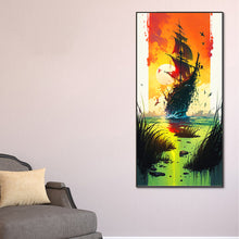 Load image into Gallery viewer, Diamond Painting - Full Round - Lone Shadow Sailing (40*80CM)