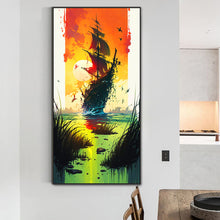 Load image into Gallery viewer, Diamond Painting - Full Round - Lone Shadow Sailing (40*80CM)