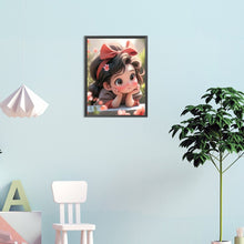 Load image into Gallery viewer, Diamond Painting - Full Round - cute little girl (30*40CM)