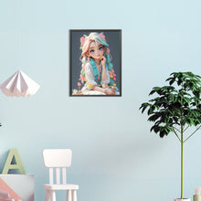 Load image into Gallery viewer, Diamond Painting - Full Round - cute little girl (30*40CM)