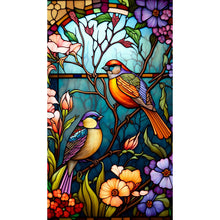 Load image into Gallery viewer, Diamond Painting - Full Round - flower and bird glass art (40*70CM)