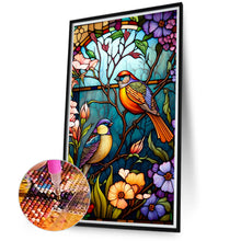 Load image into Gallery viewer, Diamond Painting - Full Round - flower and bird glass art (40*70CM)