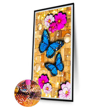 Load image into Gallery viewer, Diamond Painting - Full Round - butterfly and flower (40*80CM)
