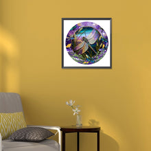 Load image into Gallery viewer, Diamond Painting - Full Round - medal glass art dragonfly (30*30CM)