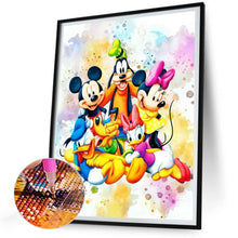 Load image into Gallery viewer, Diamond Painting - Full Round - mickey mouse and friends (30*40CM)