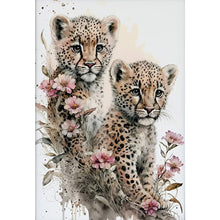 Load image into Gallery viewer, Diamond Painting - Full Round - little leopard (50*70CM)