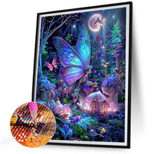 Load image into Gallery viewer, Diamond Painting - Full Round - Luminous Forest Butterfly (35*45CM)