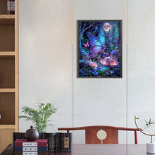 Load image into Gallery viewer, Diamond Painting - Full Round - Luminous Forest Butterfly (35*45CM)