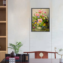 Load image into Gallery viewer, Diamond Painting - Full Round - vase bouquet autumn peonies (30*40CM)