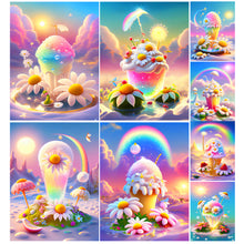 Load image into Gallery viewer, Diamond Painting - Full Round - Dreamy Rainbow Ice Cream (30*40CM)