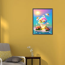 Load image into Gallery viewer, Diamond Painting - Full Round - Dreamy Rainbow Ice Cream (30*40CM)