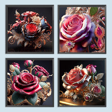 Load image into Gallery viewer, Diamond Painting - Full Round - metal rose (30*30CM)