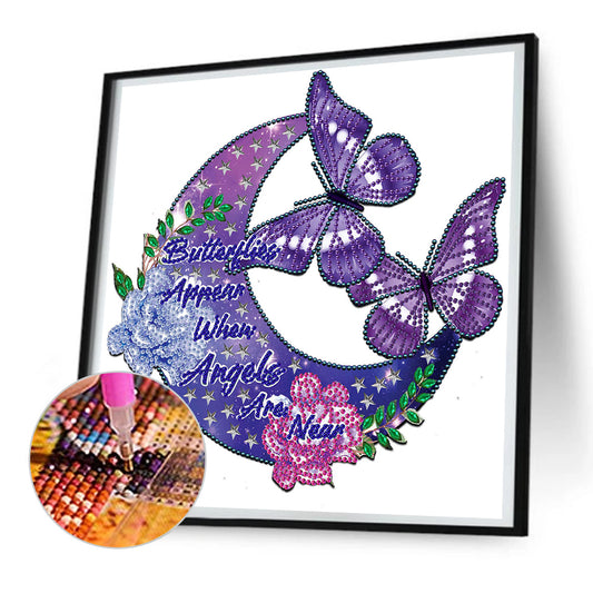 Diamond Painting - Partial Special Shaped - crescent sunflower (30*30CM)