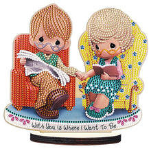 Load image into Gallery viewer, Crystal Diamond Ornament Paint by Number Point Drilling Ornament Home Decoration