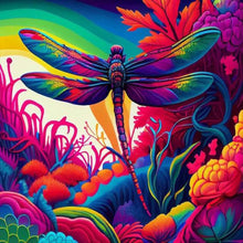 Load image into Gallery viewer, Diamond Painting - Full Round - dragonfly (30*30CM)