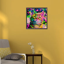 Load image into Gallery viewer, Diamond Painting - Full Round - cat (30*30CM)