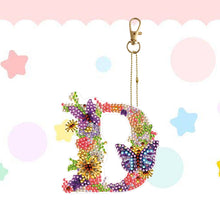 Load image into Gallery viewer, DIY Diamond Art Key Rings Special Shaped Keychain Supplies Lettter Gift for Kids