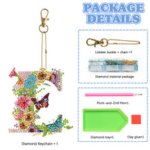 Load image into Gallery viewer, DIY Diamond Art Key Rings Special Shaped Keychain Supplies Lettter Gift for Kids