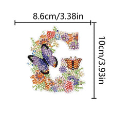 Load image into Gallery viewer, DIY Diamond Art Key Rings Special Shaped Keychain Supplies Lettter Gift for Kids