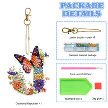 Load image into Gallery viewer, DIY Diamond Art Key Rings Special Shaped Keychain Supplies Lettter Gift for Kids