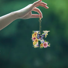 Load image into Gallery viewer, DIY Diamond Art Key Rings Special Shaped Keychain Supplies Lettter Gift for Kids