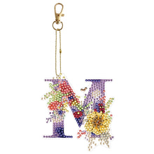 Load image into Gallery viewer, DIY Diamond Art Key Rings Special Shaped Keychain Supplies Lettter Gift for Kids