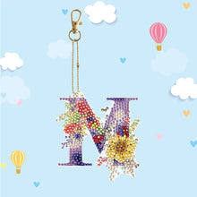 Load image into Gallery viewer, DIY Diamond Art Key Rings Special Shaped Keychain Supplies Lettter Gift for Kids
