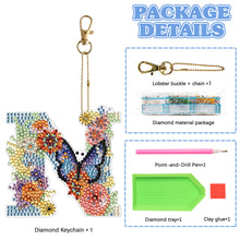 Load image into Gallery viewer, DIY Diamond Art Key Rings Special Shaped Keychain Supplies Lettter Gift for Kids