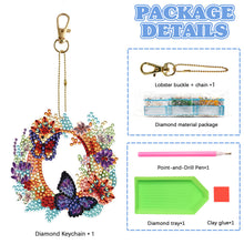 Load image into Gallery viewer, DIY Diamond Art Key Rings Special Shaped Keychain Supplies Lettter Gift for Kids