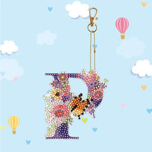 Load image into Gallery viewer, DIY Diamond Art Key Rings Special Shaped Keychain Supplies Lettter Gift for Kids