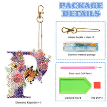 Load image into Gallery viewer, DIY Diamond Art Key Rings Special Shaped Keychain Supplies Lettter Gift for Kids