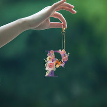 Load image into Gallery viewer, DIY Diamond Art Key Rings Special Shaped Keychain Supplies Lettter Gift for Kids