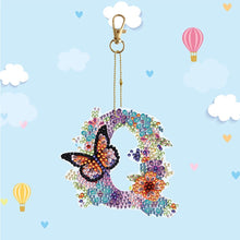 Load image into Gallery viewer, DIY Diamond Art Key Rings Special Shaped Keychain Supplies Lettter Gift for Kids
