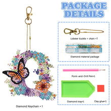 Load image into Gallery viewer, DIY Diamond Art Key Rings Special Shaped Keychain Supplies Lettter Gift for Kids