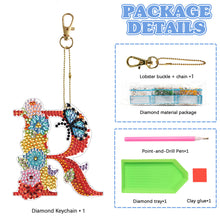 Load image into Gallery viewer, DIY Diamond Art Key Rings Special Shaped Keychain Supplies Lettter Gift for Kids