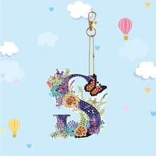 Load image into Gallery viewer, DIY Diamond Art Key Rings Special Shaped Keychain Supplies Lettter Gift for Kids