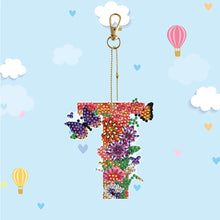 Load image into Gallery viewer, DIY Diamond Art Key Rings Special Shaped Keychain Supplies Lettter Gift for Kids