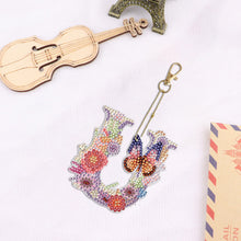 Load image into Gallery viewer, DIY Diamond Art Key Rings Special Shaped Keychain Supplies Lettter Gift for Kids