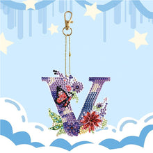 Load image into Gallery viewer, DIY Diamond Art Key Rings Special Shaped Keychain Supplies Lettter Gift for Kids