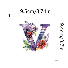 Load image into Gallery viewer, DIY Diamond Art Key Rings Special Shaped Keychain Supplies Lettter Gift for Kids