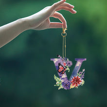 Load image into Gallery viewer, DIY Diamond Art Key Rings Special Shaped Keychain Supplies Lettter Gift for Kids