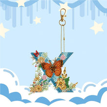 Load image into Gallery viewer, DIY Diamond Art Key Rings Special Shaped Keychain Supplies Lettter Gift for Kids