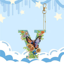 Load image into Gallery viewer, DIY Diamond Art Key Rings Special Shaped Keychain Supplies Lettter Gift for Kids