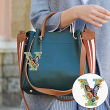 Load image into Gallery viewer, DIY Diamond Art Key Rings Special Shaped Keychain Supplies Lettter Gift for Kids