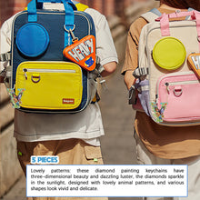 Load image into Gallery viewer, DIY Diamond Art Key Rings Special Shaped Keychain Supplies Lettter Gift for Kids