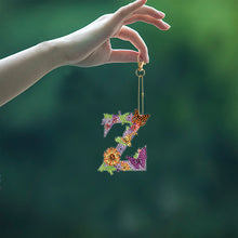 Load image into Gallery viewer, DIY Diamond Art Key Rings Special Shaped Keychain Supplies Lettter Gift for Kids