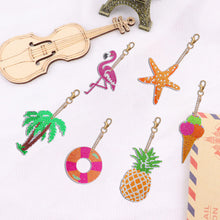 Load image into Gallery viewer, Summer Day Series DIY Keychain Double Side Special Shaped Gift for Kids (#6)