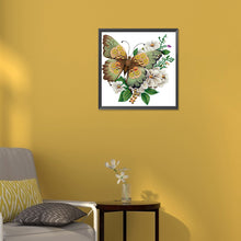 Load image into Gallery viewer, Diamond Painting - Partial Special Shaped - Butterfly (30*30CM)