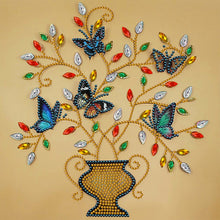 Load image into Gallery viewer, Diamond Painting - Partial Special Shaped - butterfly potted plant (30*30CM)